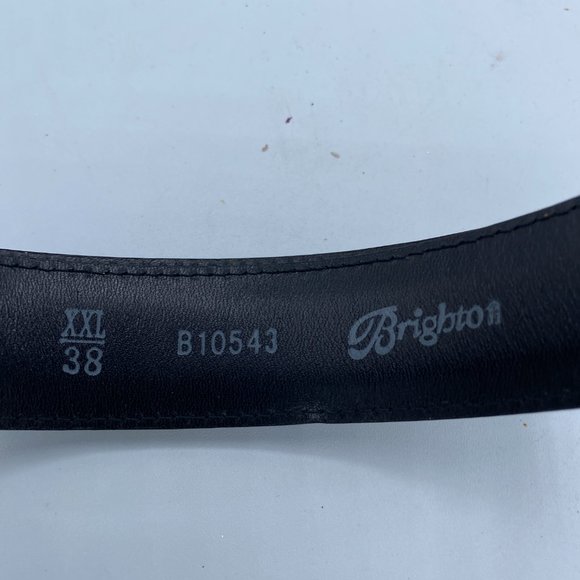 Ladies Belt Brighton STARDUST XXL/38 Black Leather - Picture 10 of 13